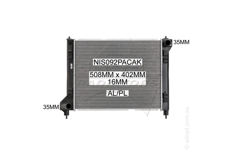 RADIATOR - Nissan Pulsar B17 / C12 '13- 1.8ltr CVT