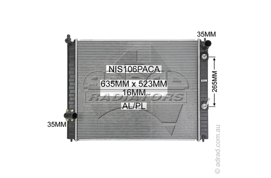 RADIATOR - Nissan Skyline 370GT Crossover J50 '09-11