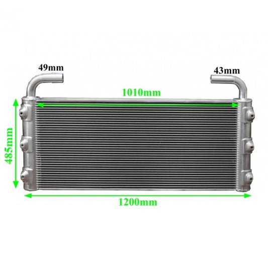 Oil Cooler - To Suit Hitachi CX210 / ZH210LC-A Oil Cooler Core: 10 - OC110