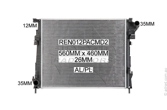 RADIATOR - Renault Trafic '08-15 2.0ltr Turbo Diesel