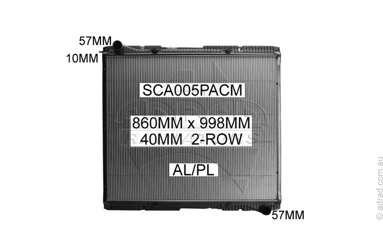 SCA005PACM radiator