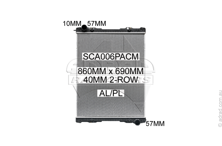 SCA006PACM radiator