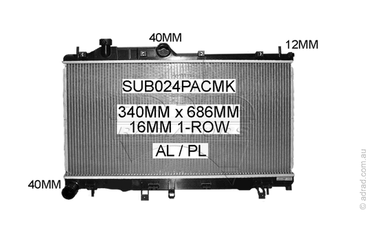 SUB024PACMK radiator