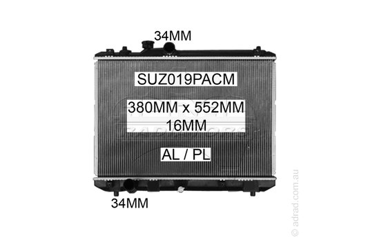 SUZ019PACM radiator
