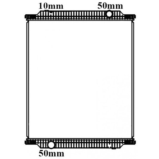 Radiator Assembly - To Suit Volvo, FE '7/13-Core: 810x708x48 - TA287