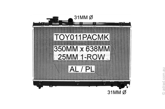 TOY011PACMK radiator