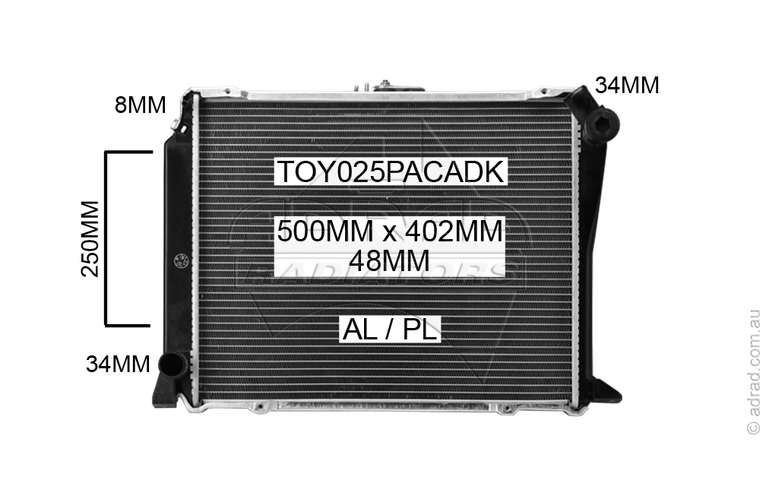 TOY025PACADK radiator
