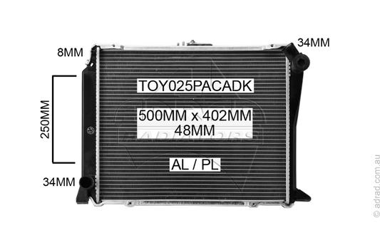 TOY025PACADK radiator