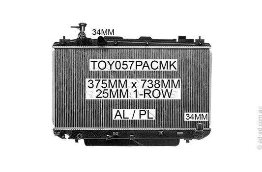 TOY057PACMK radiator