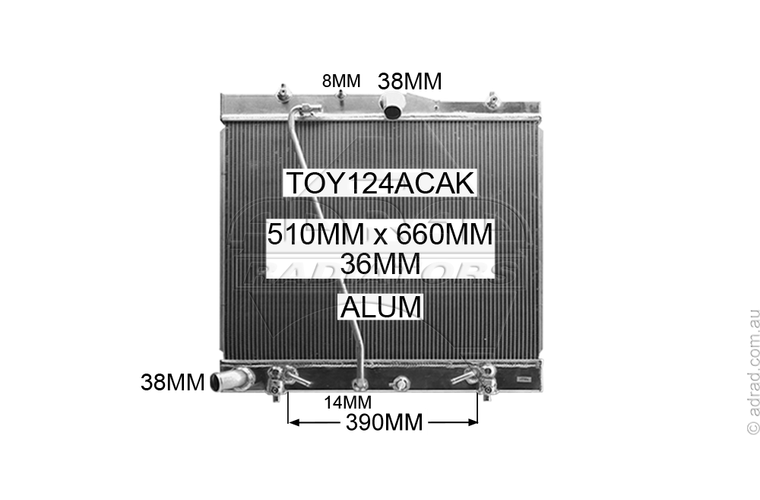 TOY124ACAK radiator