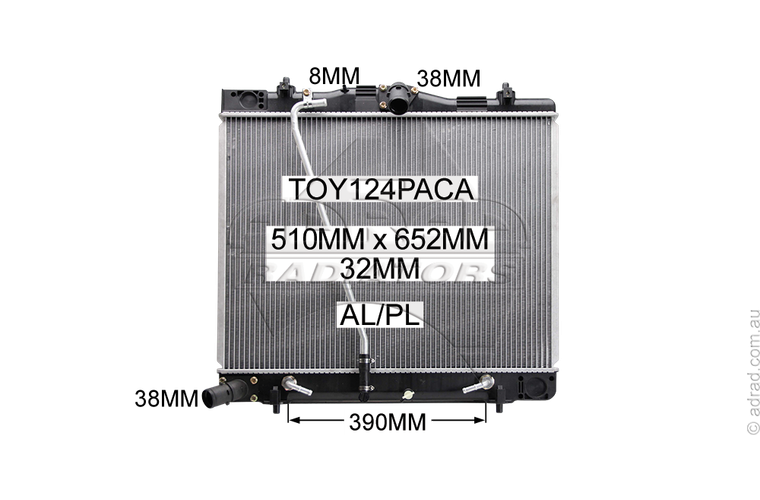 TOY124PACA radiator