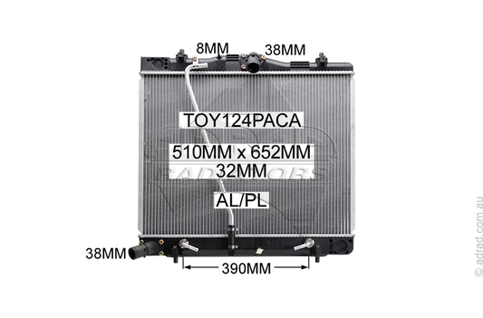 TOY124PACA radiator