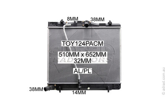 TOY124PACM radiator