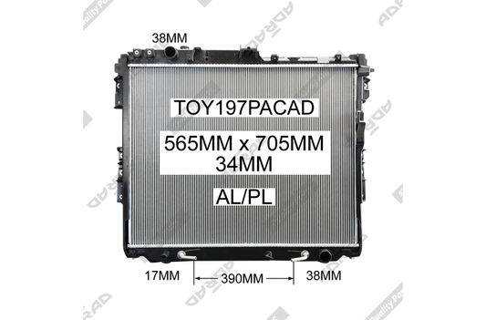 TOY197PACAD radiator