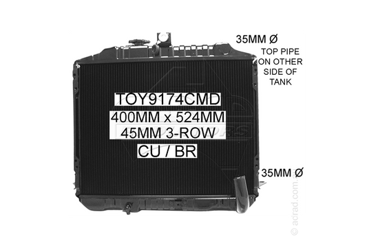 TOY9174CMD radiator