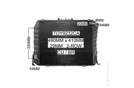TOY9232CA radiator