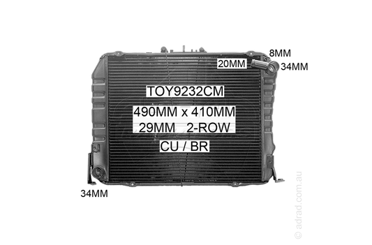 TOY9232CM radiator
