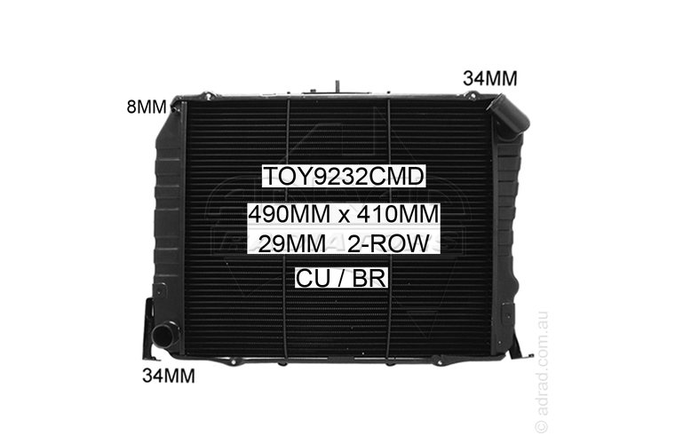 TOY9232CMD radiator