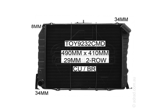 TOY9232CMD radiator