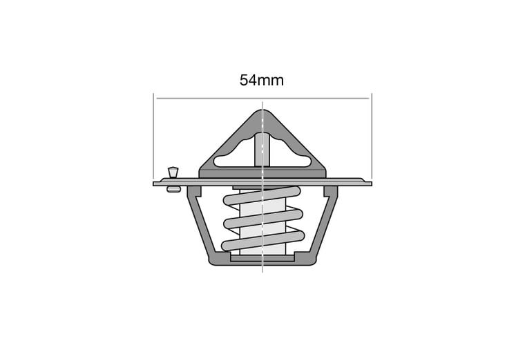 Thermostat - Blistered 54mm / 71 Deg / Conventional - TT1-160