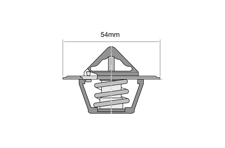 Thermostat - Blistered 54mm / 82 Deg / Conventional High Flow - TT2000-180