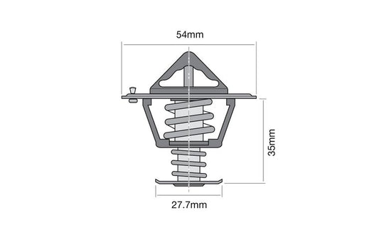 Thermostat - Blistered 54mm / 91 Deg / Bypass - TT228-195