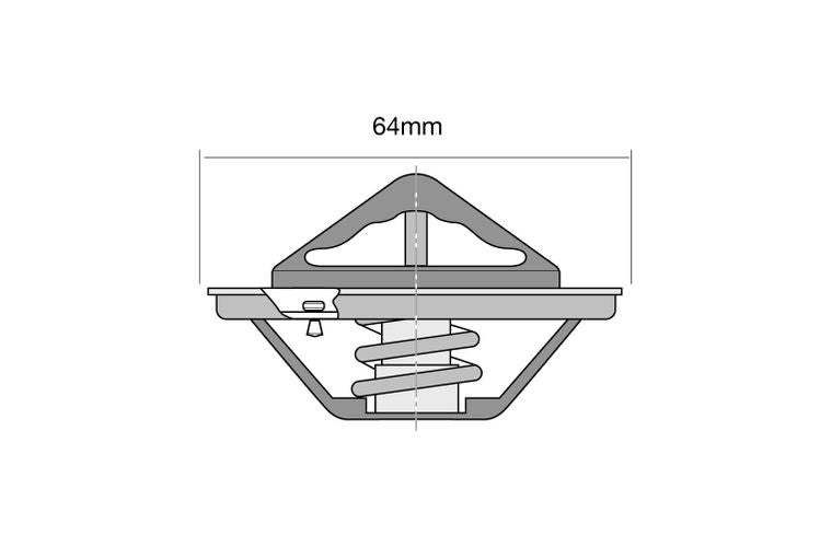 Thermostat - Blistered 64mm / 82 Deg / Conventional High Flow - TT320-180