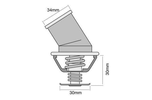 Thermostat - & Housing 92 Deg / Bypass - TT353-198P