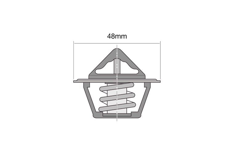 Thermostat - Blistered 48mm / 89 Deg / Conventional - TT4-192