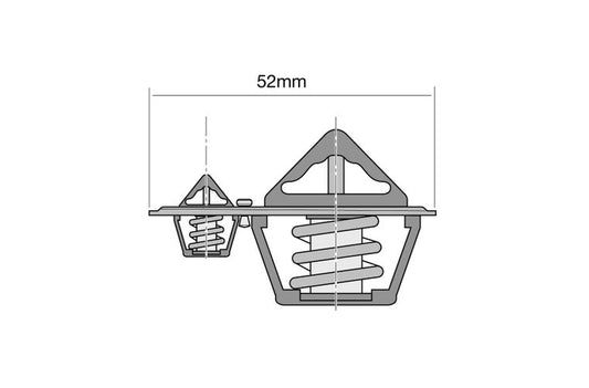 Thermostat - Boxed 52mm / 88 Deg / Special Design - TT414-190
