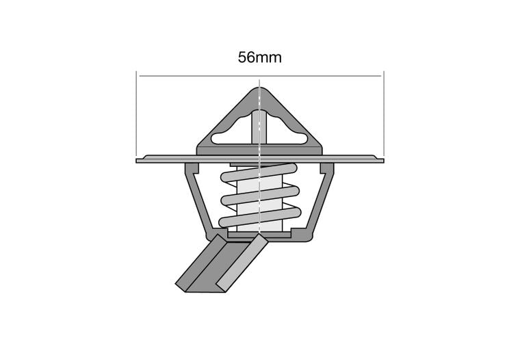 Thermostat - Boxed 56mm / 77 Deg / Special Design - TT418-170P