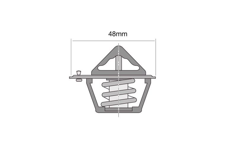 Thermostat - Blistered 48mm / 82 Deg / Conventional - TT565-180