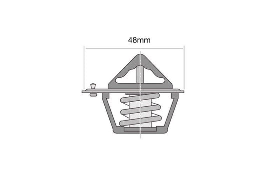 Thermostat - Blistered 48mm / 82 Deg / Conventional - TT565-180
