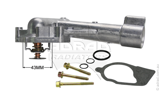 Thermostat - & Housing 40.8mm / 82 Deg / Bypass Commodore / Rodeo / Colorado - TT639-180P