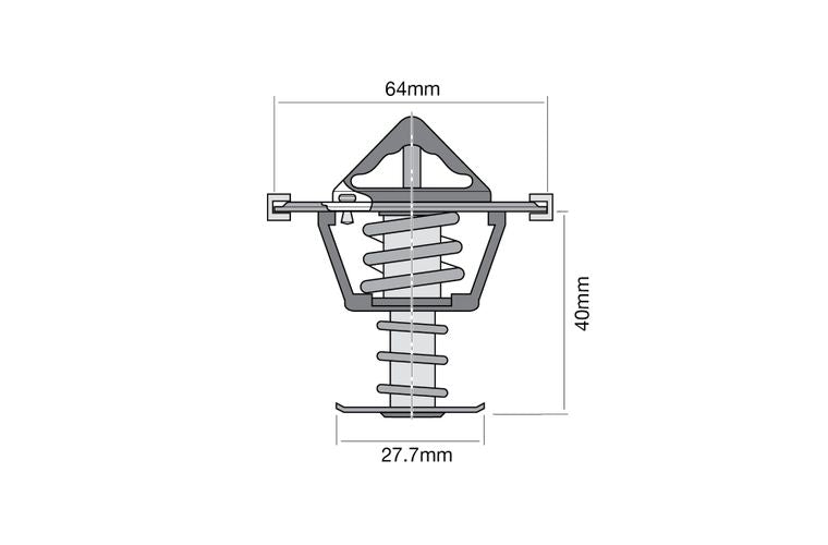 Thermostat - Boxed 64mm / 85 Deg / Bypass - TT665-185