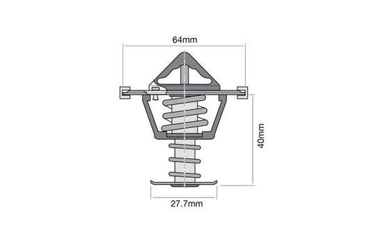 Thermostat - Boxed 64mm / 85 Deg / Bypass - TT665-185