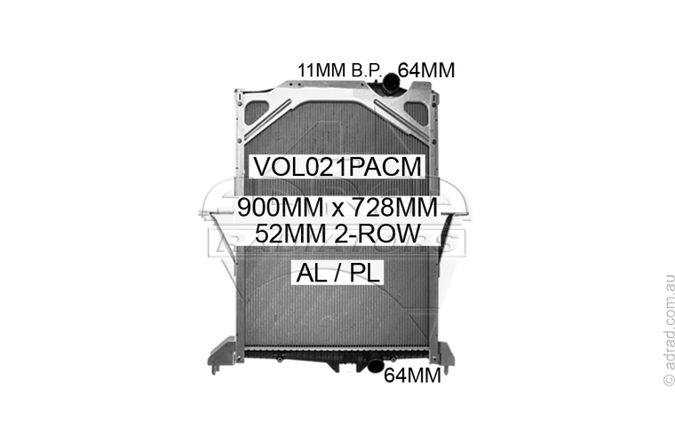 VOL021PACM radiator