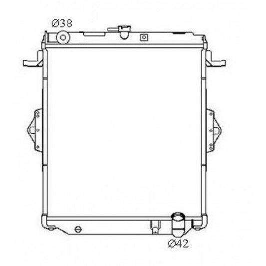 Radiator Assembly - To suit Toyota Landcruiser 70 Series FZJ '92-06 Core: 560x518 - NC453M